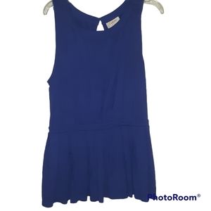 Anthropologie Maeve corbara pleated peplum top